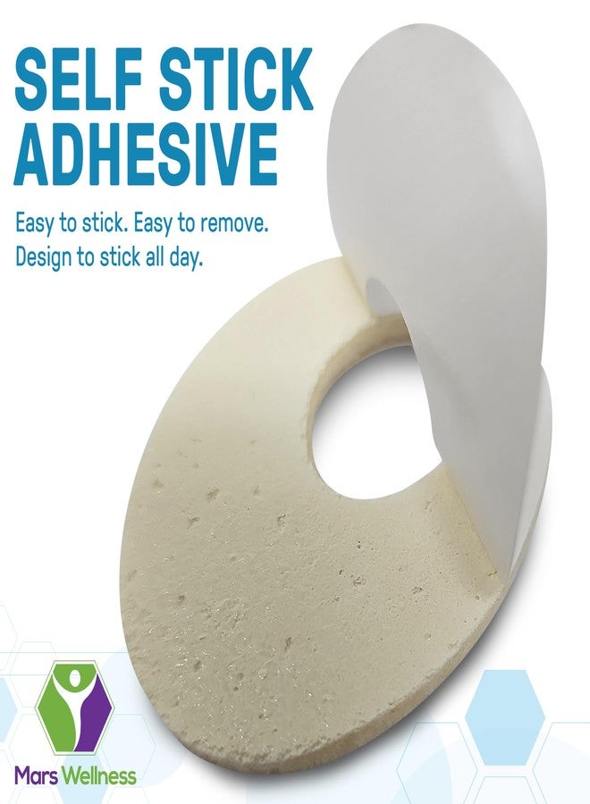 MARS WELLNESS Oval Shaped Felt Callus Protective Pads - Adhesive Foot Pads That Surround Calluses from Rubbing On Shoes - 1/8" - 25 Pack - Image 5